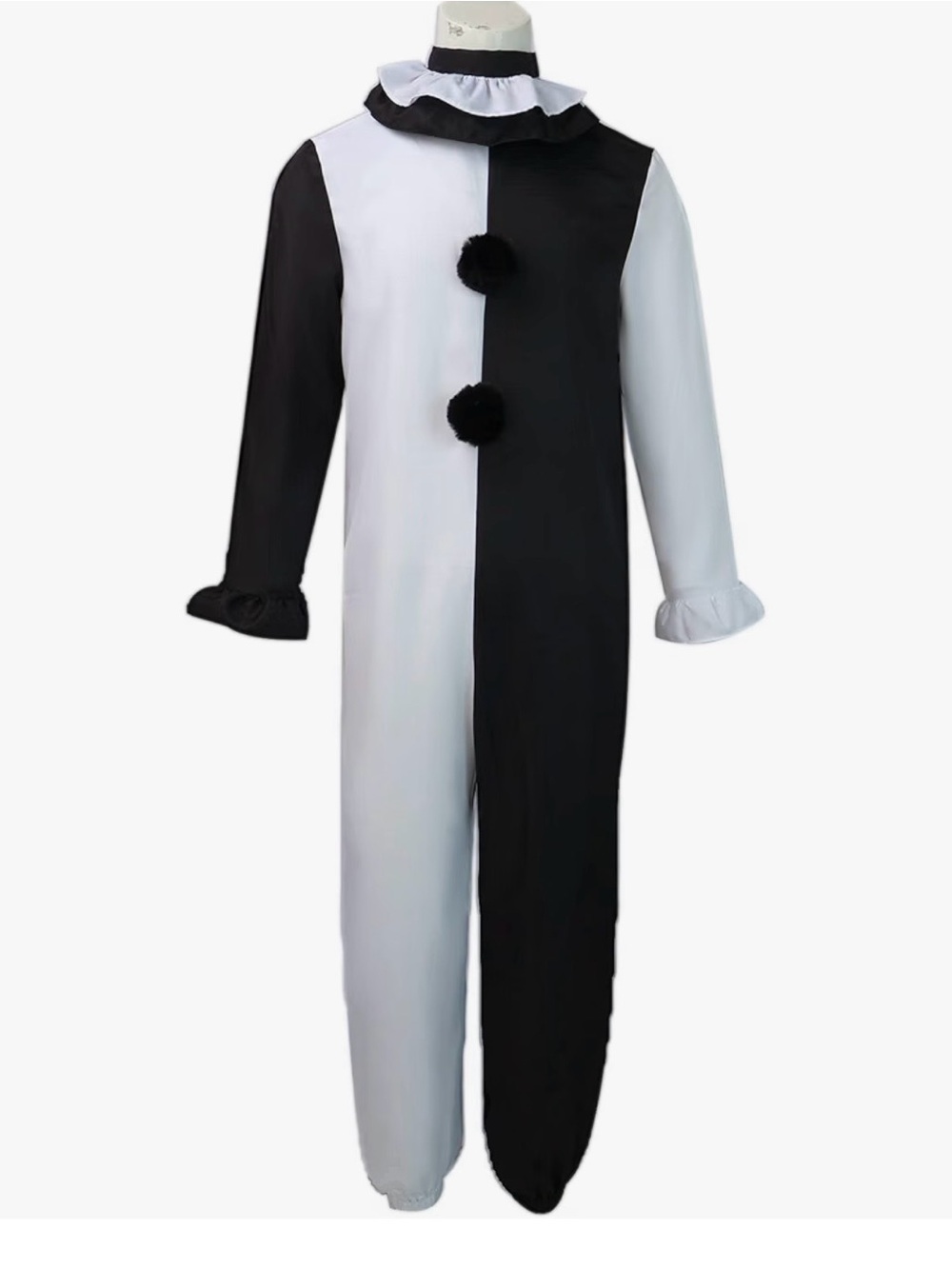 Black & White Killer Clown Costume - Adult Sz XS